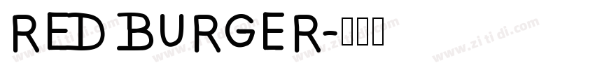 RED BURGER字体转换